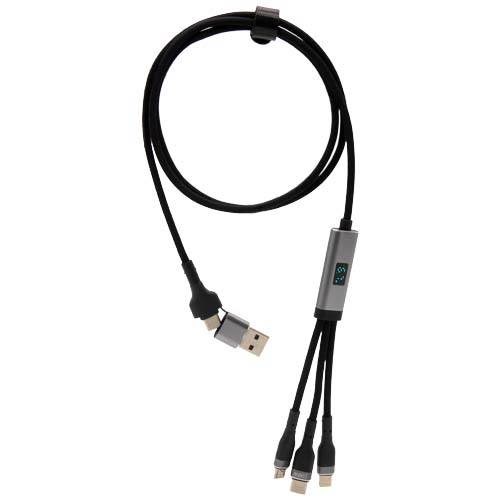 Obrázky: 100W ultra rychlý nabíjecí kabel SCX 5v1 z rPET, Obrázek 7