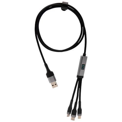 Obrázky: 100W ultra rychlý nabíjecí kabel SCX 5v1 z rPET, Obrázek 8