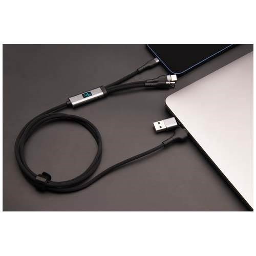 Obrázky: 100W ultra rychlý nabíjecí kabel SCX 5v1 z rPET, Obrázek 10