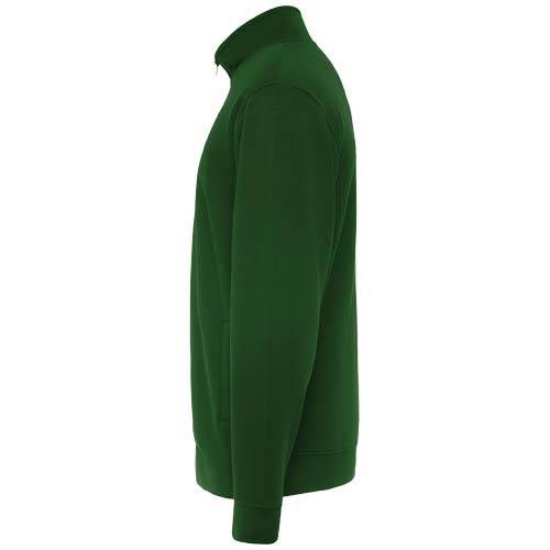 Obrázky: Zelená unisex mikina na zip Ulan 280, M, Obrázek 3