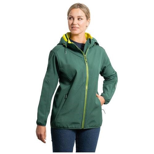 Obrázky: Zelená unisex softshellová bunda Siberia XL, Obrázek 21