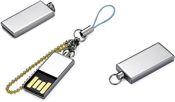Obrázky: Malý kovový USB flash disk s kroužkem 32GB, Obrázek 9