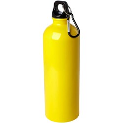 Obrázky: Nerezová láhev 750ml s karabinou, žlutá