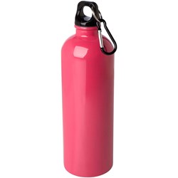 Obrázky: Nerezová láhev 750ml s karabinou, růžová