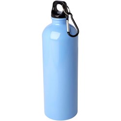 Obrázky: Nerezová láhev 750ml s karabinou, sv. modrá