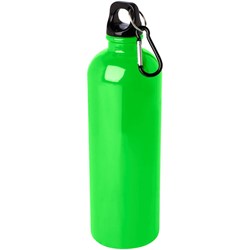 Obrázky: Nerezová láhev 750ml s karabinou, sv. zelená