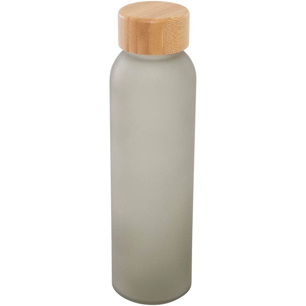 Obrázky: Matná skleněná láhev 500 ml, šedá, Obrázek 2