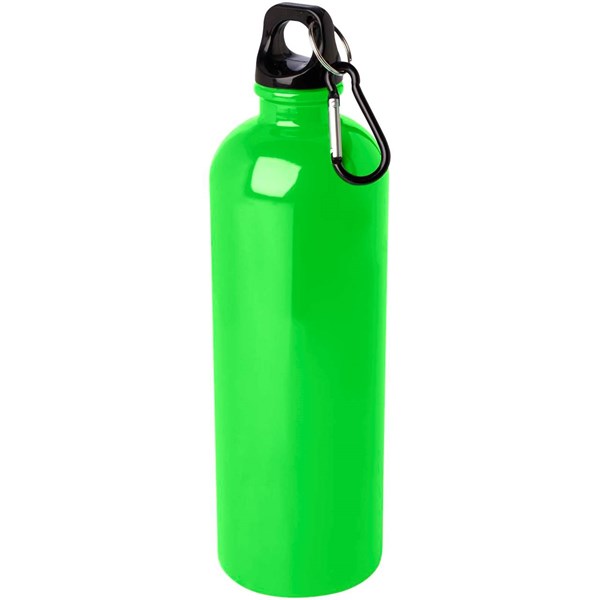 Obrázky: Nerezová láhev 750ml s karabinou, sv. zelená, Obrázek 2