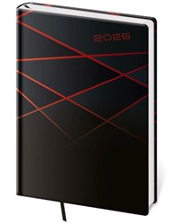Obrázky: COLOR 2026, týdenní diář A5 černo-červený