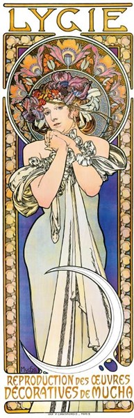 Obrázky: ALFONS MUCHA, nástěnný kalendář 330x600 mm, Obrázek 14
