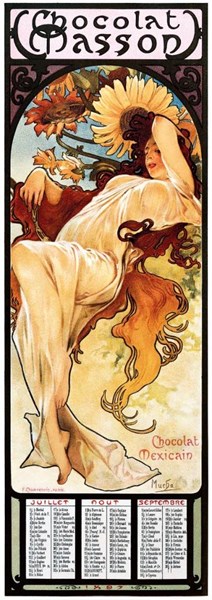 Obrázky: ALFONS MUCHA, nástěnný kalendář 330x600 mm, Obrázek 9