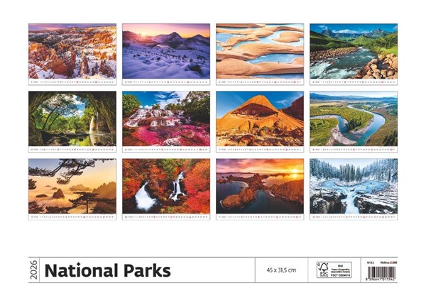Obrázky: NATIONAL PARKS, nástěnný kalendář 450x315 mm, Obrázek 15