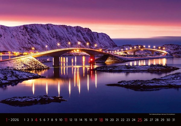 Obrázky: BRIDGES, nástěnný kalendář 450x315 mm, Obrázek 2