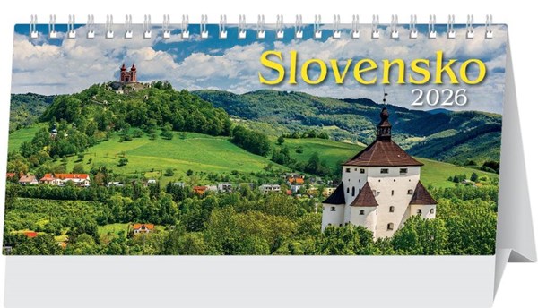 Obrázky: SLOVENSKO II., stolový riadkový kalendár, 297x138