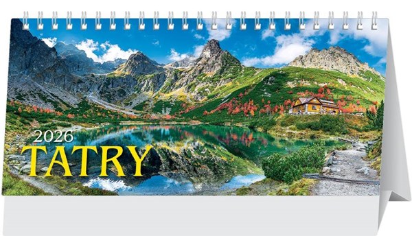 Obrázky: TATRY, stolový stĺpcový kalendár, 297x138 mm