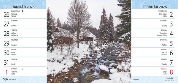 Obrázky: POÉZIA SLOVENSKA, stolový štrnásťdenný kalendár, 297x138 mm, Obrázek 2
