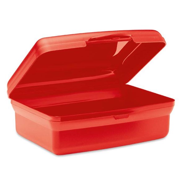Obrázky: Červený plastový svačinový box 800ml, Obrázek 2