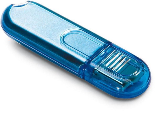 Obrázky: Infotech mini USB flash disk modrý 32GB, Obrázek 2