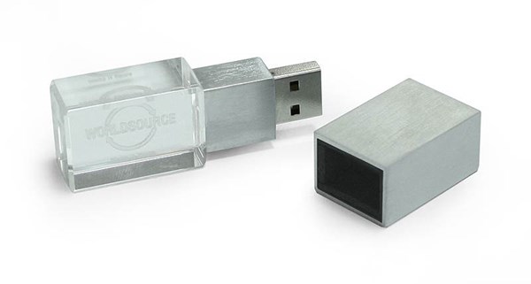 Obrázky: CRYSTAL MINI USB flash disk 64GB s LED