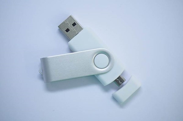 Obrázky: ROTATE  OTG flash disk 16GB s mikro USB, bílý, Obrázek 3