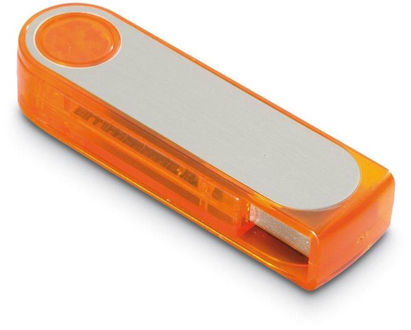Obrázky: Rotolink oranž-stříb. rotační USB flash disk 64GB