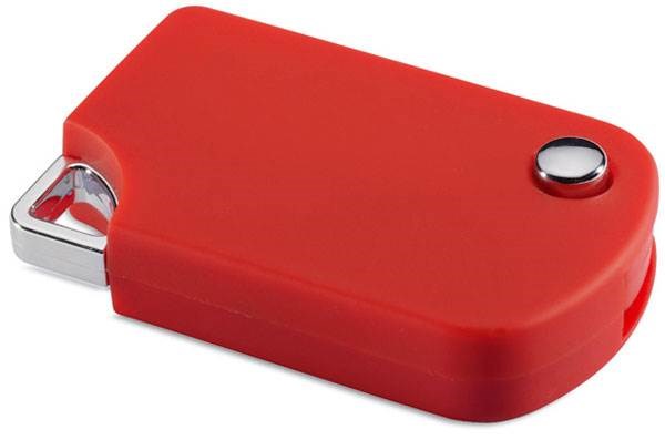 Obrázky: Popmemo červený vysouvací USB flash disk 64 GB