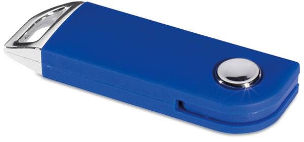 Obrázky: Slimpopmemo modrý vysouvací USB flash disk 64 GB