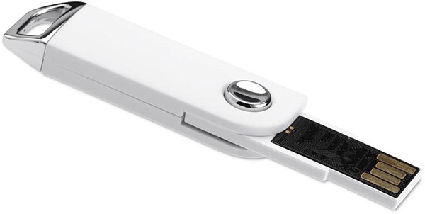 Obrázky: Slimpopmemo bílý vysouvací USB flash disk 64 GB