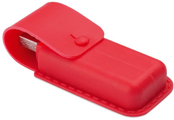 Obrázky: Silicoflash červený USB flash disk 64GB