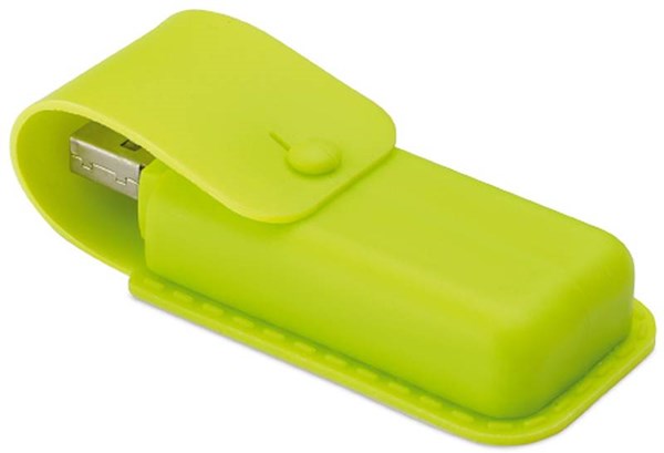 Obrázky: Silicoflash zelený USB flash disk 64GB