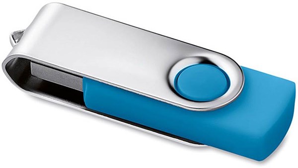 Obrázky: Twister Techmate 3.0 tyrkys-stříbrný USB disk 64GB
