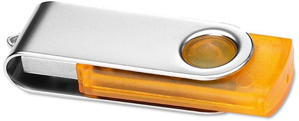Obrázky: Twister Transtech 3.0 oranžovo-stříb.USB disk 64GB