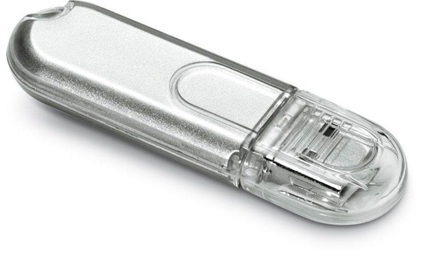Obrázky: Infotech mini USB flash disk stříbrný 16GB, Obrázek 2