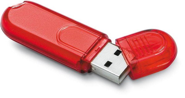 Obrázky: Infotech mini USB flash disk červený 16GB, Obrázek 2