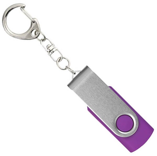 Obrázky: Twister stří.-fialový USB flash disk,přívěsek,64GB