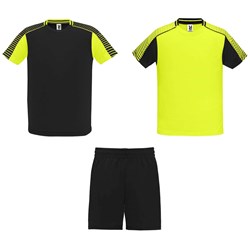 Obrázky: Sport. sada 2 dresů+šortek,fluor.žluto-černá XL