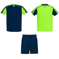 Obrázky: Sport. sada 2 dresů+šortek,fluor.zeleno-modrá XXL