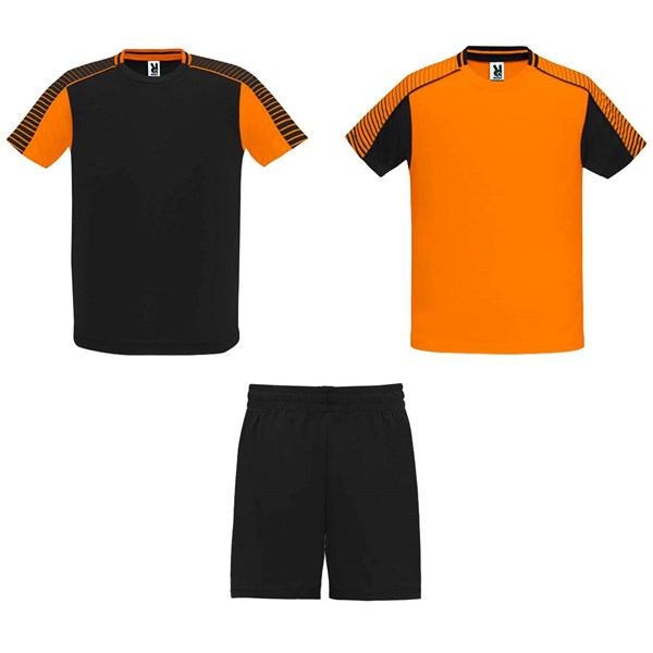 Obrázky: Dětská sada 2 dresů a šortek, oranž.-černá 15/16