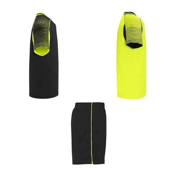 Obrázky: Dětská sada 2 dresů+šortek,fluor.žluto-černá 7/8, Obrázek 5