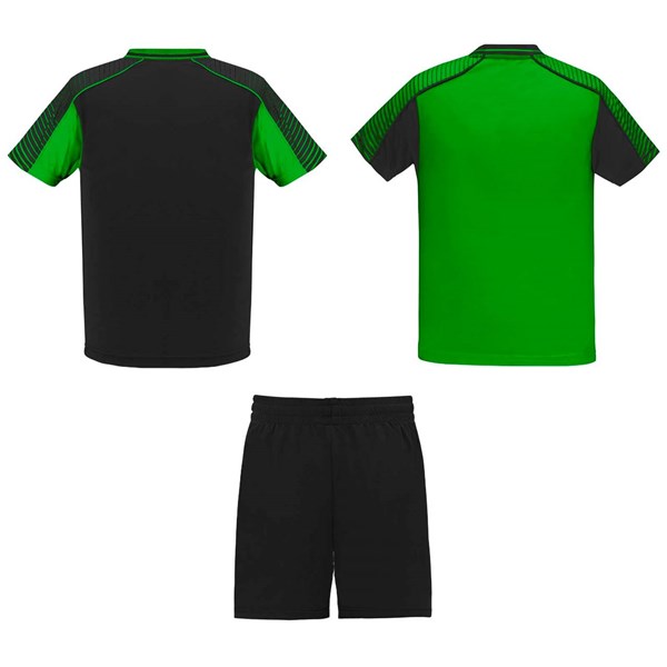 Obrázky: Dětská sada 2 dresů+šortek,zeleno-černá 7/8, Obrázek 2