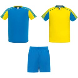 Obrázky: Dětská sada 2 dresů+šortek,žluto-modrá 11/12