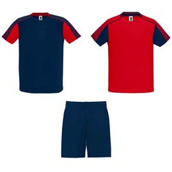 Obrázky: Dětská sada 2 dresů+šortek,červeno-modrá 15/16