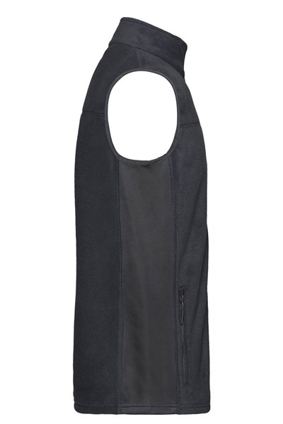 Obrázky: Mikrofleece vesta se softshellem, antracit 4XL, Obrázek 3