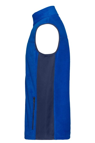 Obrázky: Mikrofleece vesta se softshellem,král.modrá 4XL, Obrázek 3