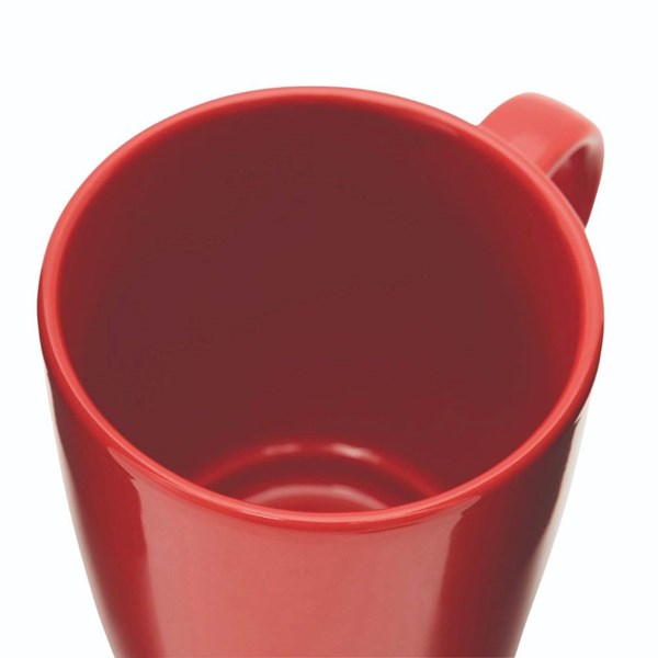 Obrázky: Červený keramický hrnek 350ml s víčkem, Obrázek 5