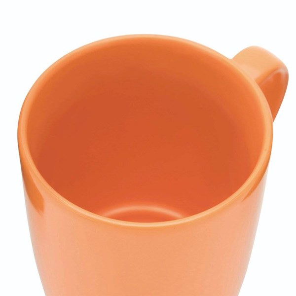 Obrázky: Oranžový keramický hrnek 350ml s víčkem, Obrázek 5