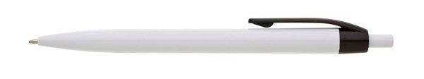 Obrázky: Kuličkové pero ANDY bílé tělo - černý klip
