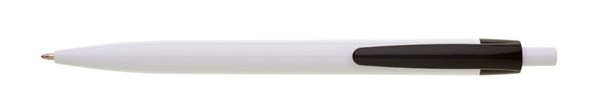 Obrázky: Kuličkové pero ANDY bílé tělo - černý klip, Obrázek 2