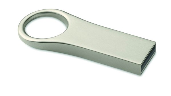 Obrázky: Malý hliníkový USB flash disk s kul. otvorem, 32GB, Obrázek 2