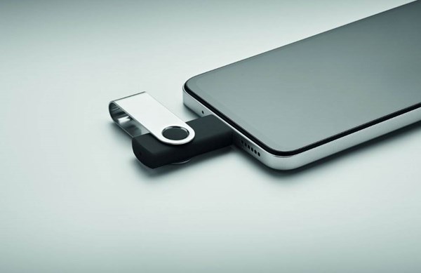 Obrázky: USB flash disk Twister 3.0, typ-C 16GB černý, Obrázek 6